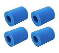 DAZZLEEX 4 Pezzi Spugna Filtrante in Schiuma, riutilizzabili, lavabili in schiuma per vasca idromassaggio, per Intex tipo II 58094, per 530-800 GPH cartuccia di ricambio in schiuma