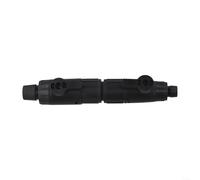 DAZZLEEX Adattatore per punte da trapano SDS a codolo rotondo, 2 slot per connettore a testa a coclea di terra, in acciaio, lunghezza 105 mm, diametro 19,6 mm, argento nero (12-16 mm)