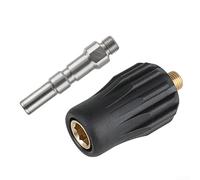DAZZLEEX Adattatore rapido in ottone per idropulitrice ad alta pressione filettatura G14 maschio femmina giunto di unione per lancia schiuma e accessori per la pulizia, nero