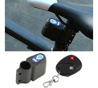DAZZLEEX Allarme wireless per bicicletta, password o funzione remota, 95 dB ad alta esportazione del suono con telecomando 9,8 x 3,7 x 6 cm