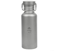 DAZZLEEX Borraccia sportiva in puro titanio con coperchio a vite e guarnizione in silicone, dotata di una custodia isolata per prevenire scottature (700 ml)
