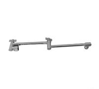DAZZLEEX Braccio di prolunga per soffione doccia, 30,5 cm, regolabile, con prolunga a scomparsa, 1/2 snodo in rame