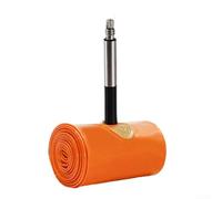 DAZZLEEX Camera d'aria per mountain bike, 66 x 6,8-6,3 cm, con valvola da 45 mm, ultraleggera, resistente agli urti, ricambio per cerchi MTB e ruote freno a disco, arancione (1 pezzo)