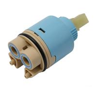 DAZZLEEX Cartuccia di ricambio per miscelatore a leva, disco in ceramica da 35 mm/40 mm, per rubinetto da bagno o lavabo della cucina, controllo dell'acqua calda e fredda, universale (35 mm)