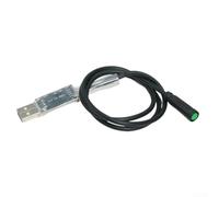 DAZZLEEX Cavo di programmazione USB a 5 pin per motore Bafang Drive 580 mm linea dati per regolare i parametri del controller, nero