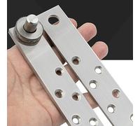 DAZZLEEX Cerniera a bilico per Porta a per 360 Gradi, Cerniere a bilico per Albero Centrale con Rotazione Nascosta in Acciaio Inossidabile Argento 150 * 30 mm