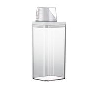 DAZZLEEX Contenitore trasparente per sapone e detersivo per bucato, con misurino, in plastica, 1900 ml