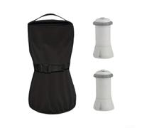 DAZZLEEX Copertura impermeabile per pompa da piscina, 21 x 35 cm, in tessuto Oxford nero, antivento, filtro per esterni, capanno per piccoli filtri a sabbia e pompe dell'acqua con coulisse