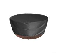 DAZZLEEX Copertura per vasca da bagno in tessuto Oxford 210D, con presa regolabile, due cordoncini antivento per spa, vasche idromassaggio, piscina (160 x 30 cm)