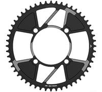 DAZZLEEX Corona in lega di alluminio per mountain bike, design a denti stretti e larghi, 104BCD, 40T, 42T, 44T, 46T, 48T, 50T, 52T, guarnitura a velocità singola, per MTB, ciclismo, colore nero (52T)