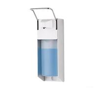 DAZZLEEX Dispenser da parete in lega di alluminio da 500 ml con leva regolabile per erogazione personalizzabile di saponi e disinfettanti in ambienti pubblici e commerciali (gocce da 500 ml)