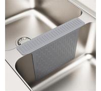 DAZZLEEX Divisore per Lavello in Silicone Tappetino Sella per Lavello Protezioni per Lavello da Cucina Lavabile in Lavastoviglie Antigraffio per PROTEZIONE (Grigio)