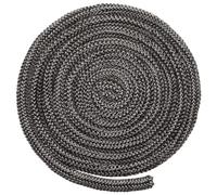 DAZZLEEX Guarnizione della corda della vetroresina, stufa nera/fuoco corda stufa a legna 12mm 2m lunghezza Log Burner guarnizione porta
