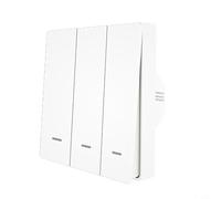DAZZLEEX Interruttore wireless per scena per Tuya per Zigbee Smart Scene Switch 86 Tipo Pulsante Wifi può essere acceso in qualsiasi momento (3 gang)