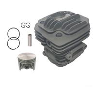 DAZZLEEX Kit cilindro da 48 mm con per Oleo 962 965 965HD Chippers Trituratori in lega di alluminio Parte di ricambio Accessori per attrezzature da giardino