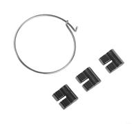 DAZZLEEX Kit di riparazione mozzo bicicletta con 3 pedane in acciaio e molla per Novatec Freehub Body per bici da strada e mountain bike, nero