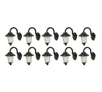 DAZZLEEX Lampade da Parete Bianche Calde Lampioni stradali a LED 1 Lampada per Case H0 Set di edifici 10 Pezzi per ferrovia e Layout di edifici-1