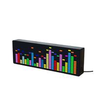 DAZZLEEX LED Musica Audio Spettro Indicatore VU Meter VFD Audio Atmosfera Display Orologio colore miscelazione filo di controllo