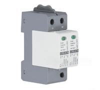 DAZZLEEX Limitatore di sovratensione DC Scaricatore di corrente fotovoltaica 2P 20-40KA Modulo di protezione da sovratensione su guida DIN per interni, da parete (2P40KA 600DC)