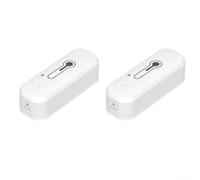 DAZZLEEX Monitoraggio intelligente della temperatura e dell'umidità con sensore igrometro, controllo accurato del clima interno per stanza, giardino, ufficio, per Alexa e Google Assistant, avvisi in