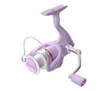 DAZZLEEX Mulinello da pesca completamente in metallo con bobina zero gap 8 kg Drag 3+1 cuscinetti, liscia e lunga, esca per acqua dolce e salata per mano sinistra e destra, bianco viola (3000)