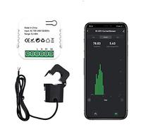 DAZZLEEX per Tuya per Smart Life Contatore di Energia WiFi 80A con Morsetto CT Power Monitor Statistiche Elettricità 50/60Hz