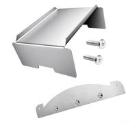 DAZZLEEX Piastra per diffusore di calore per griglia Traeger Pro XL 1100 1150 e Z Grill Pannello isolante in acciaio inox resistente per eliminare le fiamme e cuocere uniformemente, argento