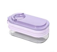 DAZZLEEX Pressa multifunzione per gnocchi con stampatore per pasta e scatola per gnocchi integrata, per sigillare senza sforzo e preparare rapidamente gnocchi (viola)