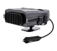 DAZZLEEX Riscaldatore e ventilatore portatile 2 in 1 per auto, 12 V, 150 W, con staffa girevole a 360°, per sbrinatore e sbrinamento del parabrezza, per auto, SUV, camion, autobus, taxi, nero e giallo