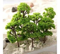DAZZLEEX Scena di plastica della scala del diorama della ferrovia degli alberi di modello 40Pcs 4CM mini per l'esposizione del paesaggio