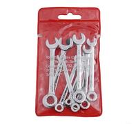 DAZZLEEX Set di 10 mini chiavi inglesi portatili, perfette per la manutenzione e le riparazioni domestiche (rosso britannico)