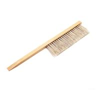 DAZZLEEX Spazzola per api con manico in legno con setole in crine di cavallo, per rimuovere delicatamente le api dai telai e strumento di forniture essenziali, 40 cm