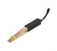 DAZZLEEX Spessimetro a cuneo a corsoio per misurazione dello spazio della porta, gamma 1-15 mm, 0,2 mm, costruzione in rame, strumento compatto 150 × 15 × 17 mm per porta tagliafuoco e edifici