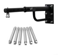 DAZZLEEX Staffa di montaggio a parete per sacco da boxe in acciaio resistente, regolabile da 43 a 63 cm, per casa, palestra, boxe, allenamento, colore: nero