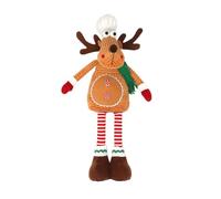DAZZLEEX Statuetta di Natale telescopica in piedi, renna in piedi, decorazione natalizia con alce, decorazione per le vacanze e l'inverno, centrotavola, decorazione per la casa e il giardino (B)