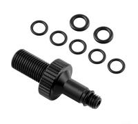 DAZZLEEX Strumento per valvola della pompa dell'aria, strumento adattatore valvola della pompa dell'aria ammortizzatore posteriore per DT per Rockshox Monarch (nero)