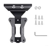 DAZZLEEX Supporto per bottiglia d'acqua per bicicletta, in lega, per estensione reggisella, singolo o doppio, oro e argento, per mountain bike, bici da strada, accessori per ciclismo (doppio)