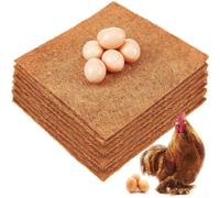 DAZZLEEX Tappetini per nidificazione di pollo, 30 cm, palma da cocco, galline, nidificazione, riutilizzabili, accessori per deporre le uova