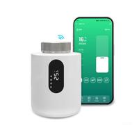 DAZZLEEX Termostato del radiatore Smart WiFi termostato con riscaldamento ad alta efficienza energetica Funzione di blocco bambini Impostazioni di temperatura programmabili controllate dalla voce