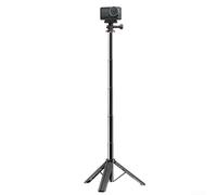 DAZZLEEX Treppiede per selfie, portatile, stabile, asta di estensione per treppiedi da viaggio, mini treppiedi per INSTA360 X5 per fotocamere DJI (a tre fasi)