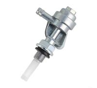 DAZZLEEX Valvola di arresto del carburante per serbatoio del generatore 2-3KW 5-8KW, rotazione on/off di 90 gradi con ingresso M10 x 1,25 e uscita tubo flessibile da 1/4", argento (TG2500 TG3000