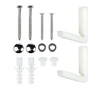 DAZZLEEX Viti di montaggio a L per WC a pavimento, bagno angolato per WC, bidet o semi piedistallo kit di fissaggio bulloni