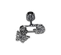 Dazzling Acciaio Inox Orecchio Climber Farfalla Stud Con Pin Cartilagine Piercing Orecchino Fatto a Mano Gioielli Del Corpo Acciaio Farfalla Orecchio Pin Per