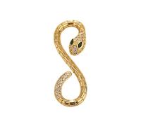 Dazzling Full Zircone Serpente Collana Pendente Orecchini Fatti A Mano Charm Gioielli Accessori Per Gli Appassionati Di Moda Ciondolo Unico, Misura unica, come descritto, come descritto