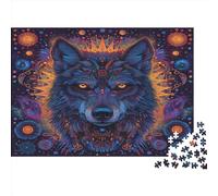 Dazzling Wolves Puzzle Da 1000 Pezzi Per Adulti Puzzle Da 1000 Pezzi Giochi Educativi Decorazione Della Casa Puzzle I Migliori Regali Per Uomini E Donne 1000pcs (75x50cm)