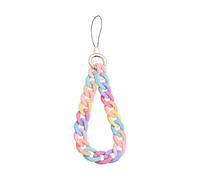 DAZZLUXE 1 collana colorata in acrilico per cellulare in acrilico, colorata per cellulare, portachiavi, bracciale universale, adatto per ogni occasione, PVC