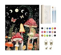 DAZZLUXE 1 tela con 18 scatole di colore, 3 pennelli, 2 paia di supporti, set da pittura, colori a olio, colori su tela digitale, set da pittura digitale