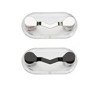 DAZZLUXE 2 Montature per Occhiali Magnetiche, Portaocchiali, Clip Magnetica per Occhiali, Portaocchiali, Portaocchiali in Vetro in Acciaio Inossidabile, Spilla Magnetica, Adatto a Tutti I Vestiti