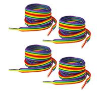 DAZZLUXE 2 Paia di Lacci Sei Colorati, Lacci Arcobaleno, Lacci Lunghi Colorati, Lacci Arcobaleno Per Scarpe Sportive, Lacci Sei Colori (140 Cm), colore, taglia unica