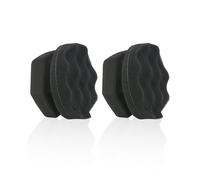 DAZZLUXE 2 pezzi di grandi dimensioni in cotone cerato, applicatore lucido per pneumatici, spazzola per pneumatici per auto, spugna per lucidatura composita, spazzola lucida per pneumatici
